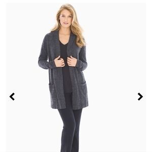 Barefoot Dreams Gray Cardigan Cozy Open Front Style
